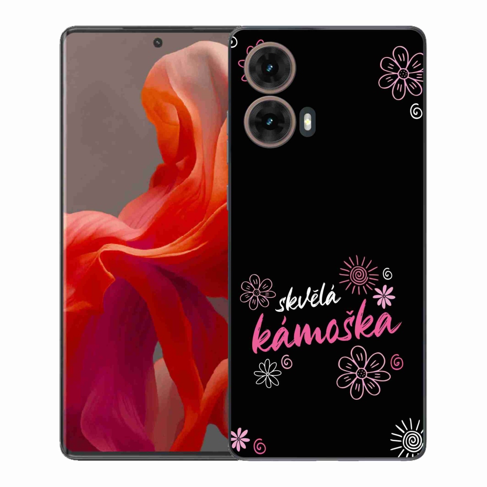 Gélový kryt mmCase na Motorola Moto G85 5G - skvelá kamoška čierne pozadie