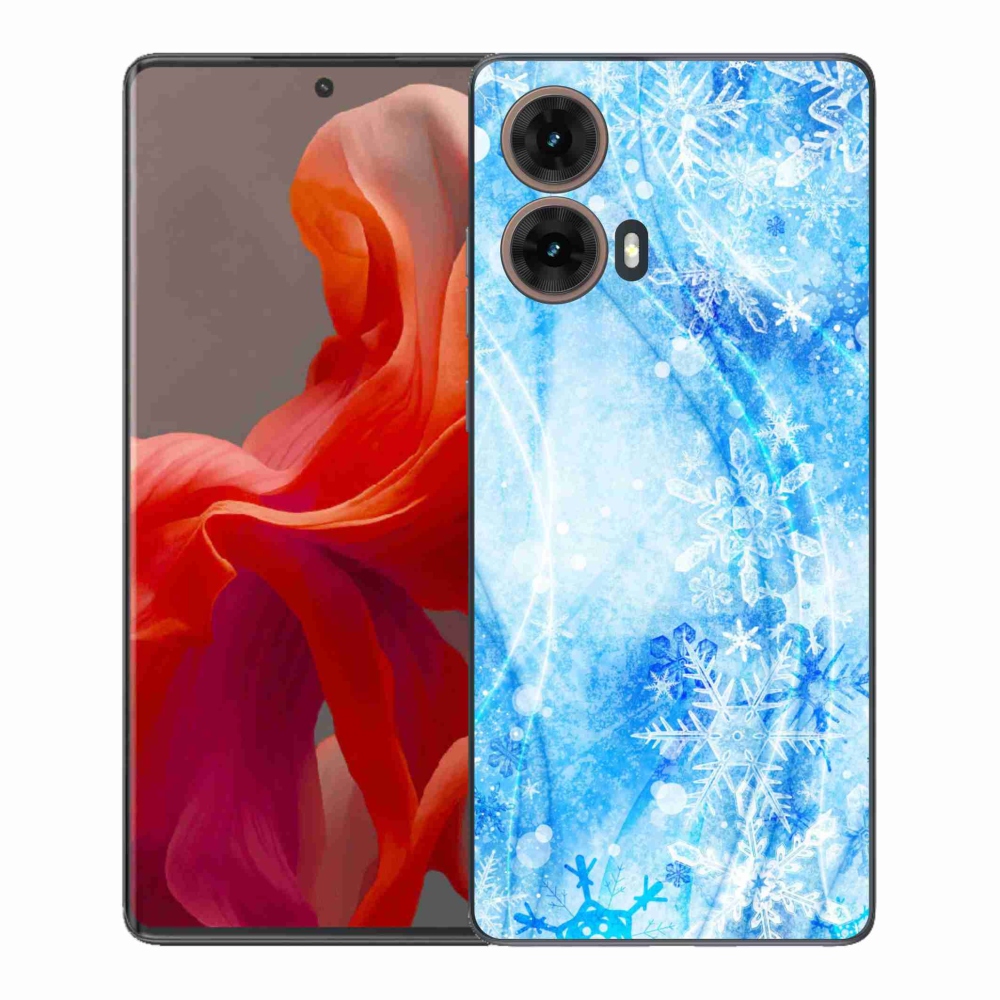 Gélový kryt mmCase na Motorola Moto G85 5G - snehové vločky