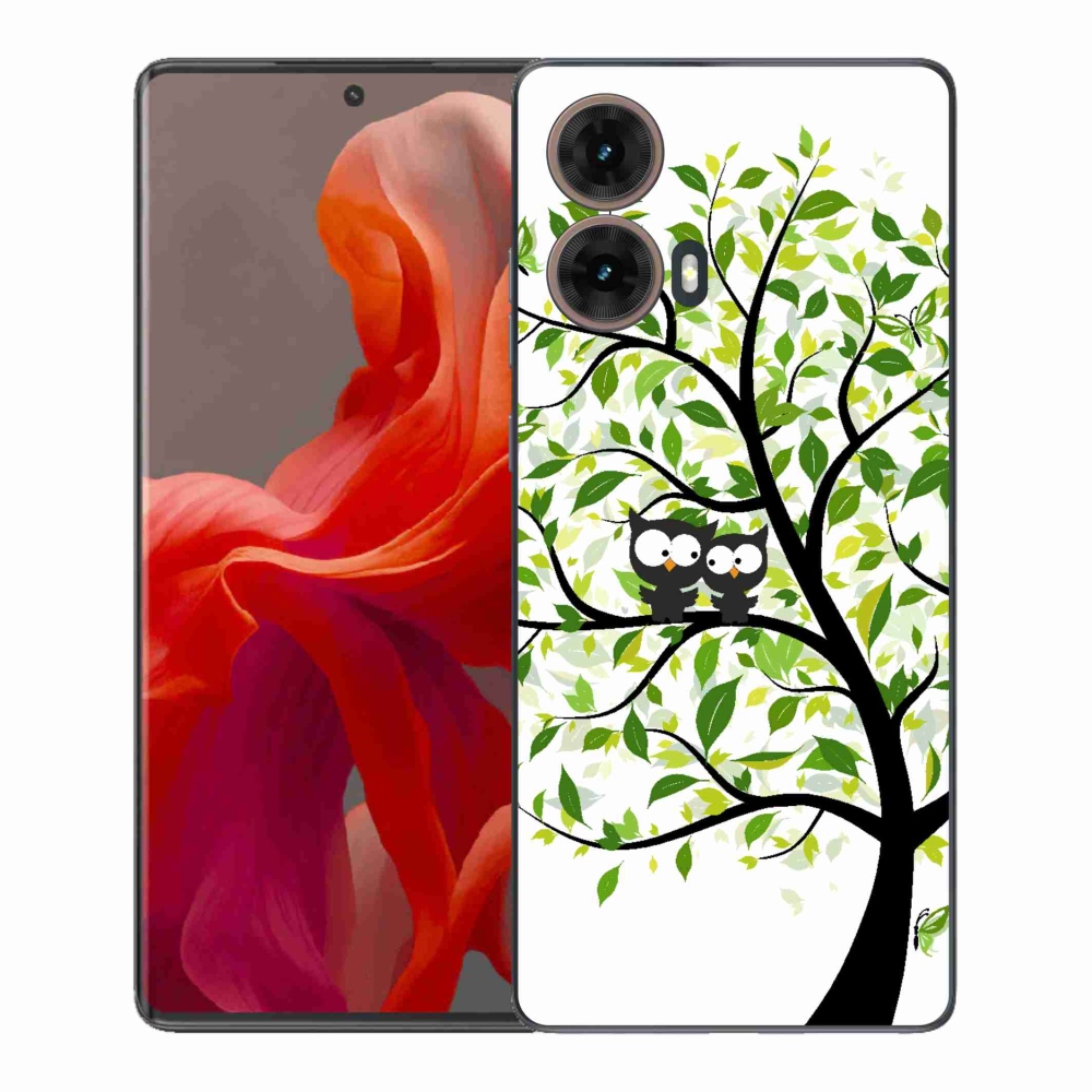 Gélový kryt mmCase na Motorola Moto G85 5G - sovičky na strome