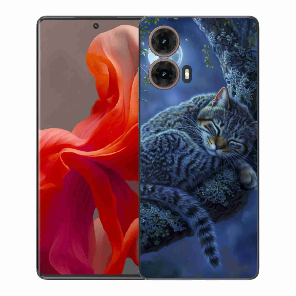 Gélový kryt mmCase na Motorola Moto G85 5G - spiaca mačka