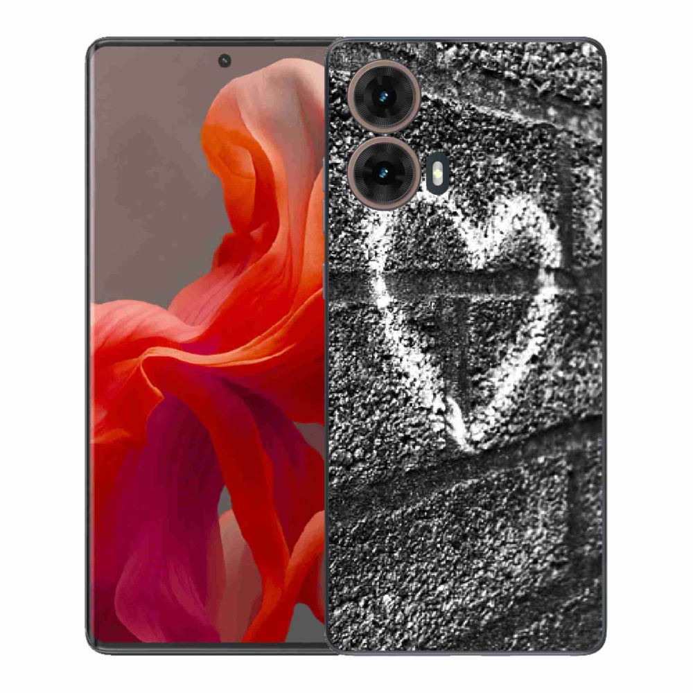 Gélový kryt mmCase na Motorola Moto G85 5G - srdce na stene