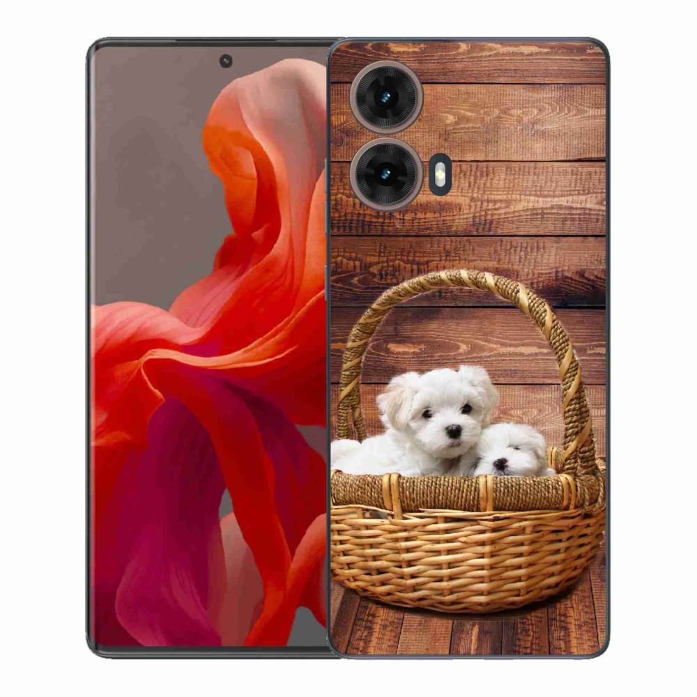 Gélový kryt mmCase na Motorola Moto G85 5G - šteniatka