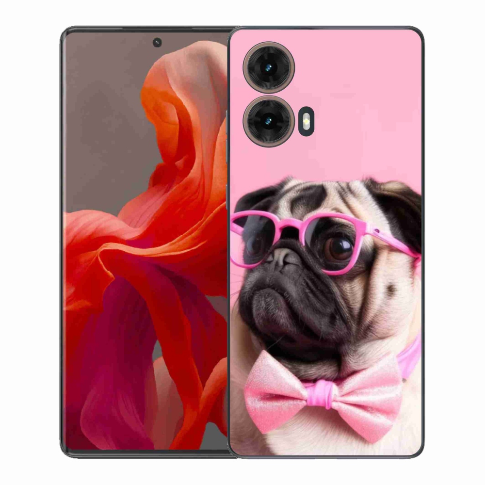 Gélový kryt mmCase na Motorola Moto G85 5G - štýlový mops