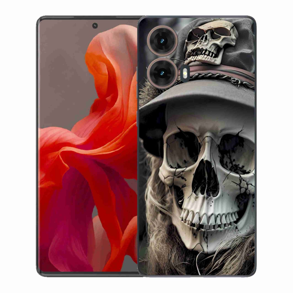 Gélový kryt mmCase na Motorola Moto G85 5G - temná lebka