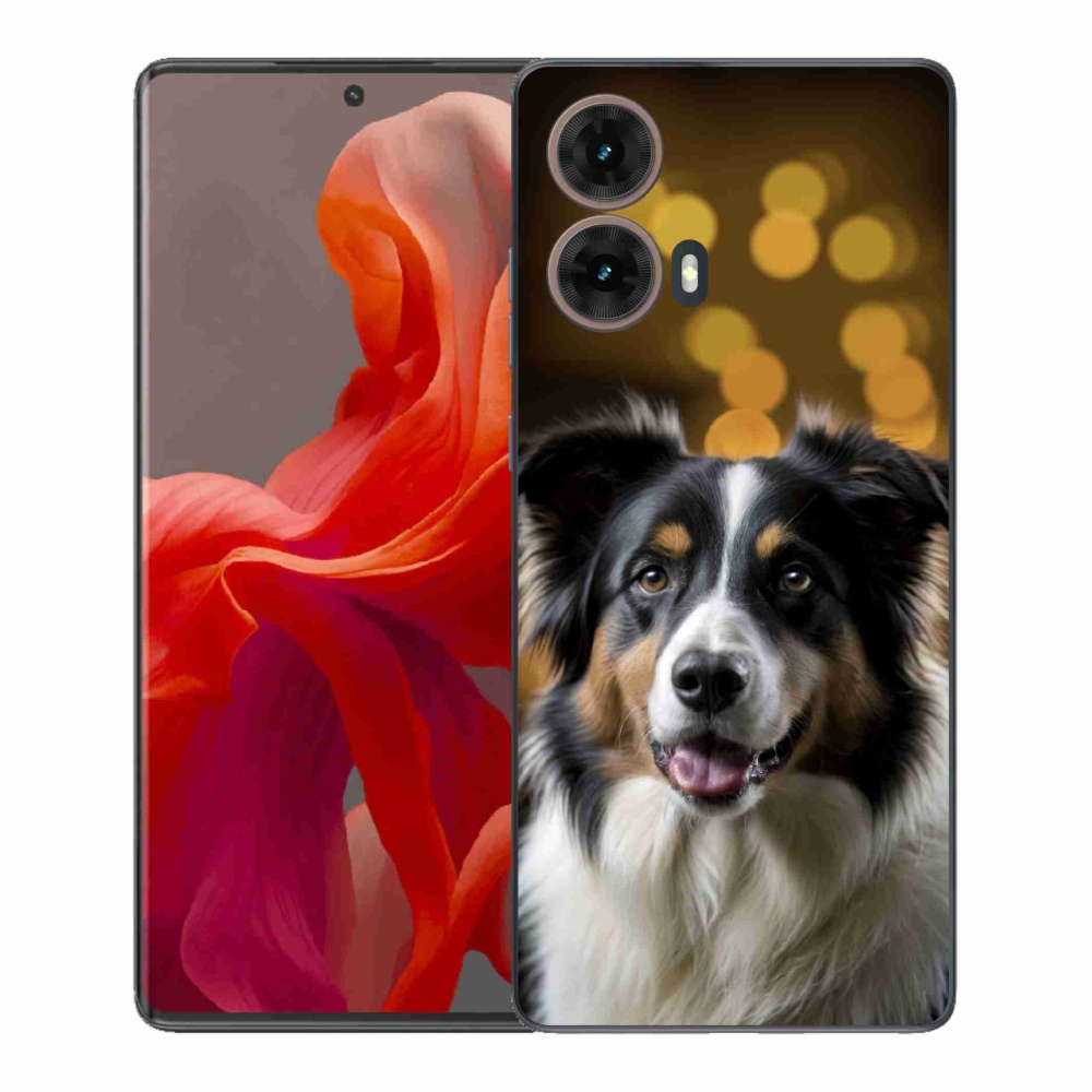 Gélový kryt mmCase na Motorola Moto G85 5G - usmievavý austrálsky ovčiak
