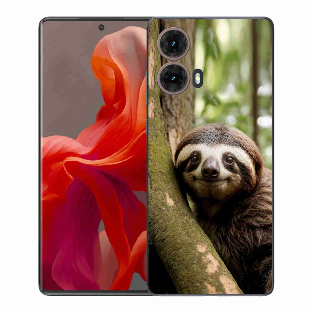 Gélový kryt mmCase na Motorola Moto G85 5G - usmievavý leňochod
