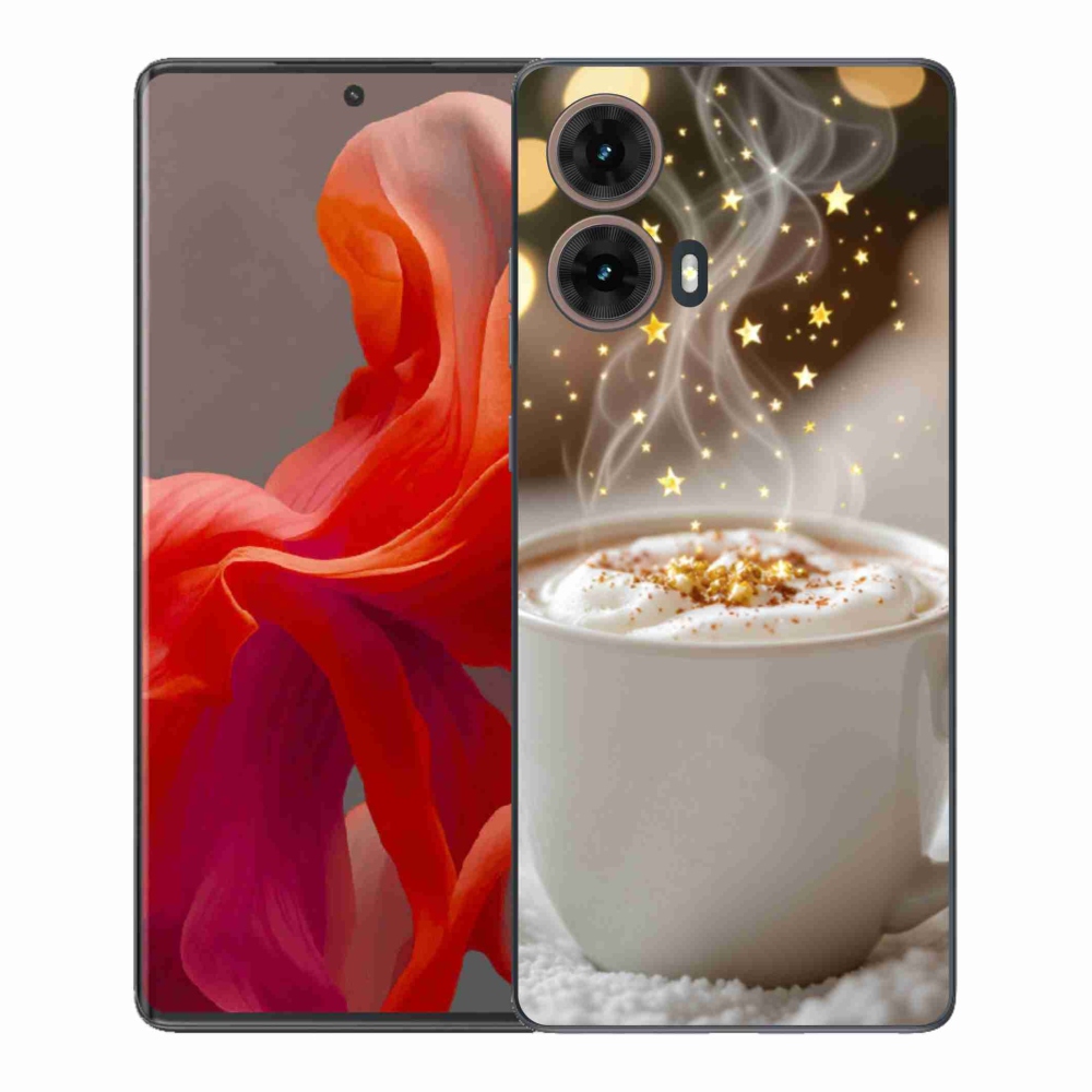 Gélový kryt mmCase na Motorola Moto G85 5G - vianočný horúci nápoj