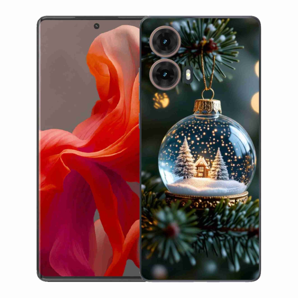 Gélový kryt mmCase na Motorola Moto G85 5G - vianočné gule 2