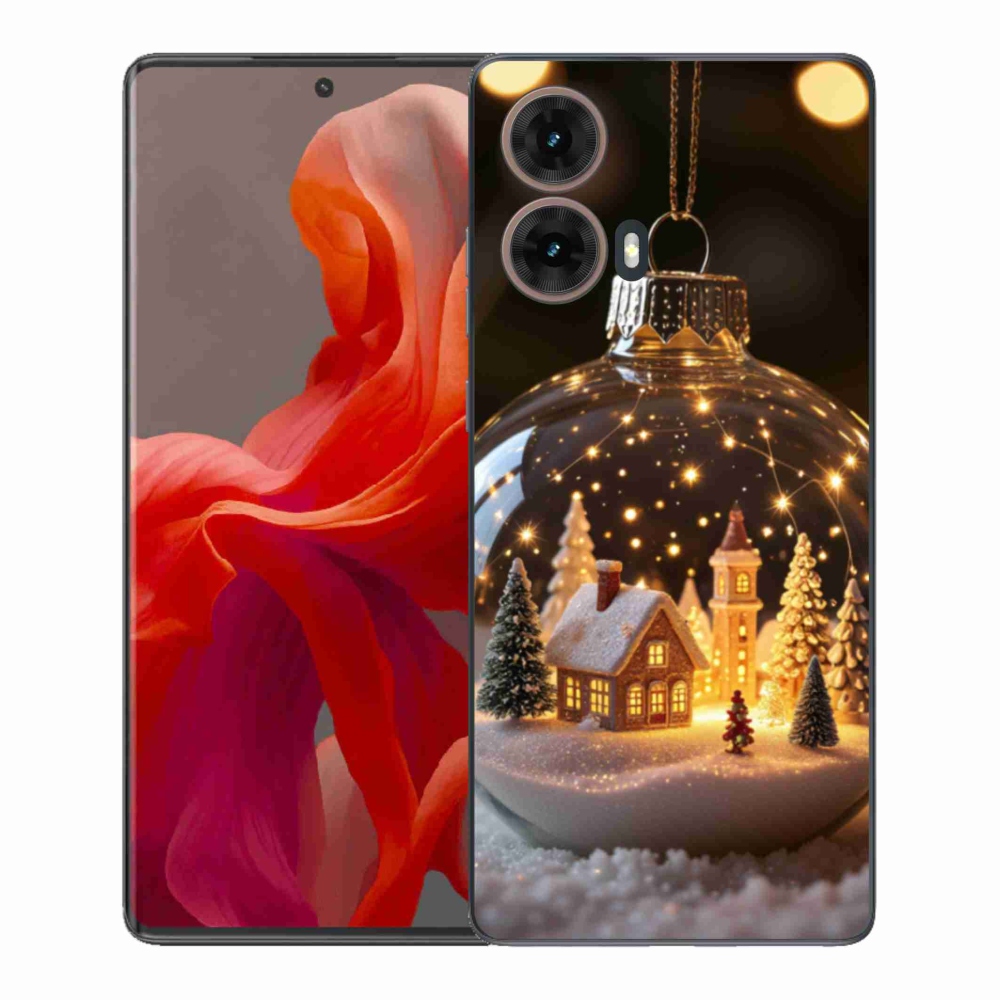 Gélový kryt mmCase na Motorola Moto G85 5G - vianočné gule 3