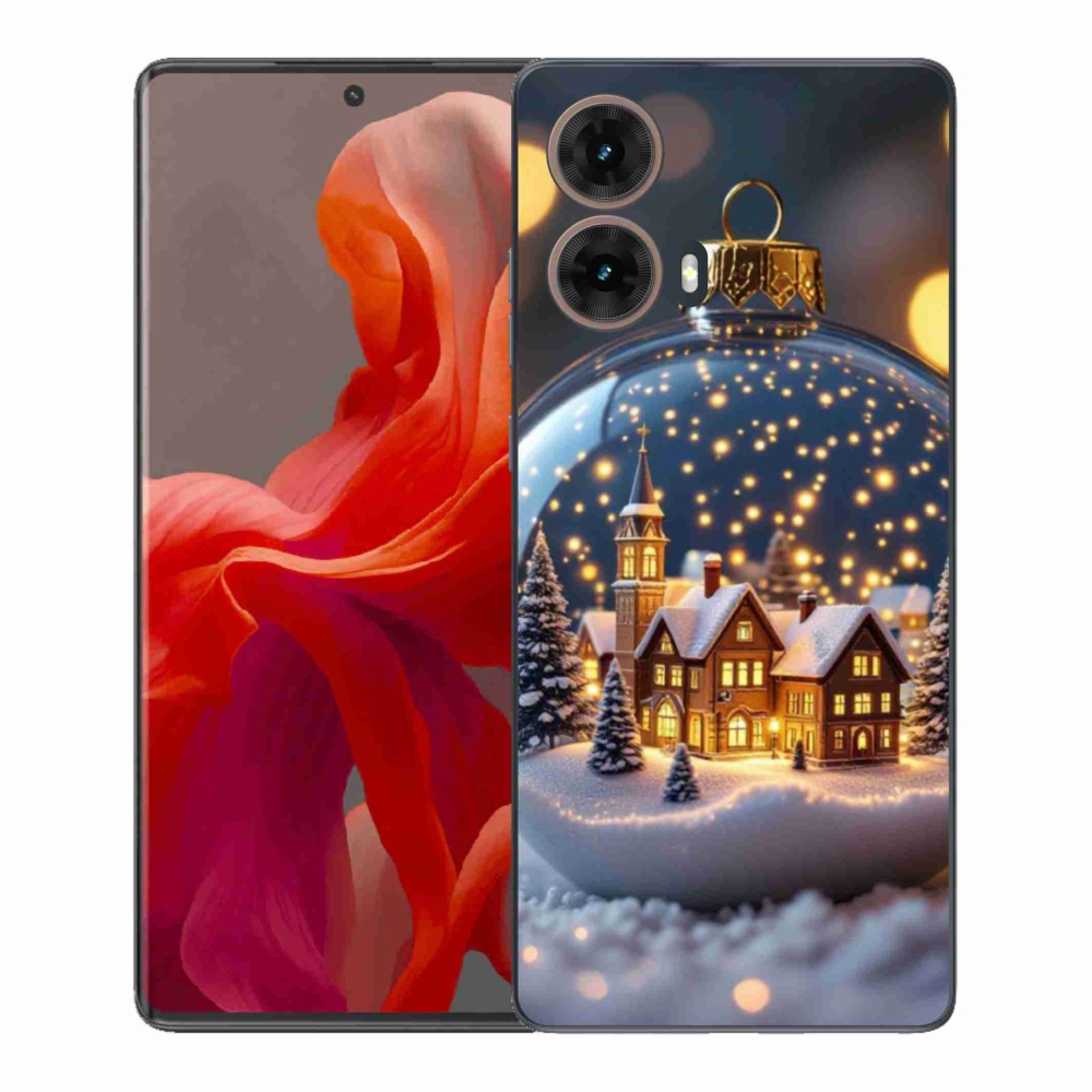 Gélový kryt mmCase na Motorola Moto G85 5G - vianočné gule 4