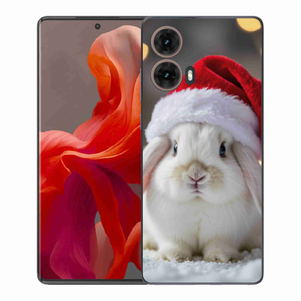 Gélový kryt mmCase na Motorola Moto G85 5G - vianočný králik