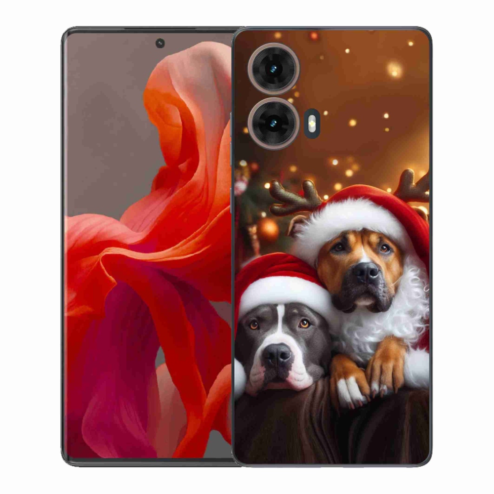Gélový kryt mmCase na Motorola Moto G85 5G - vianočné psy