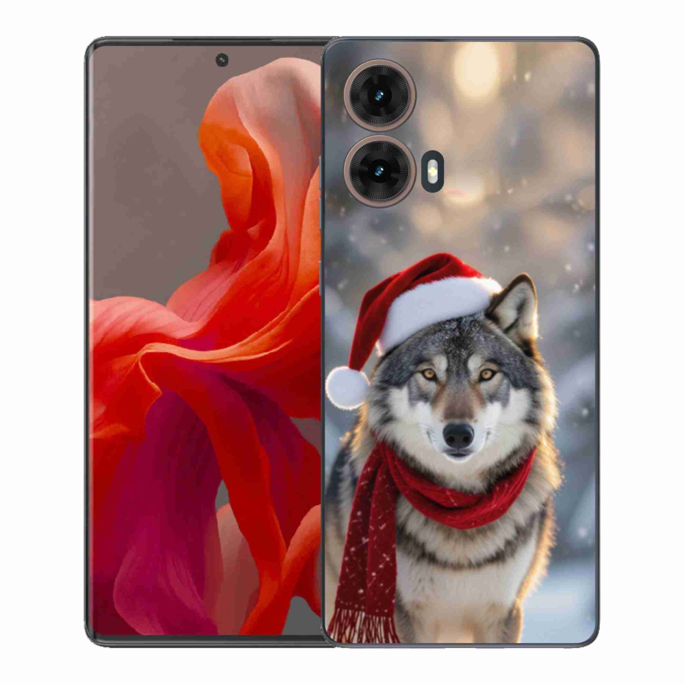 Gélový kryt mmCase na Motorola Moto G85 5G - vianočný vlk