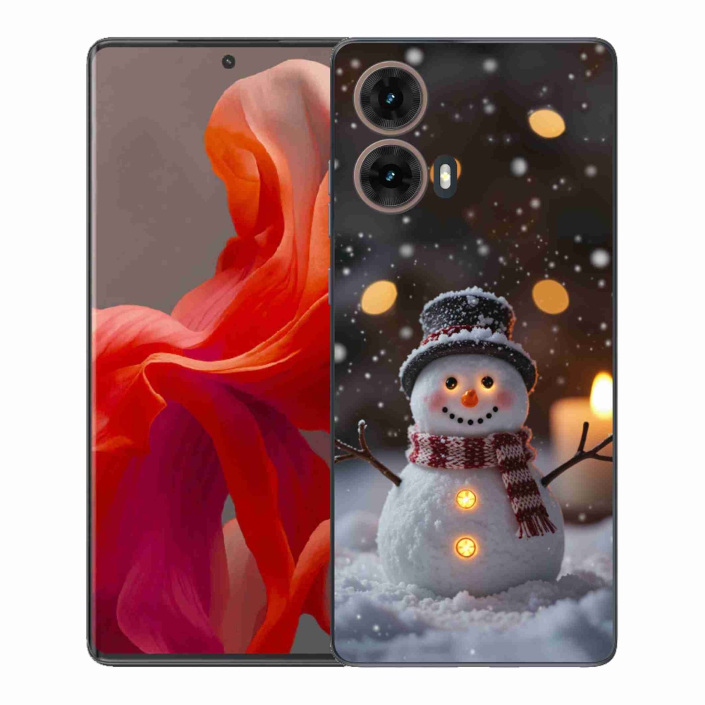 Gélový kryt mmCase na Motorola Moto G85 5G - veselý snehuliak
