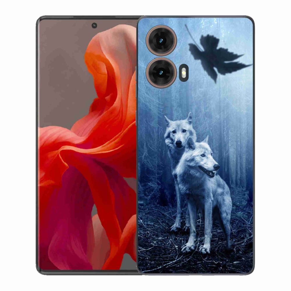 Gélový kryt mmCase na Motorola Moto G85 5G - vlci v lese
