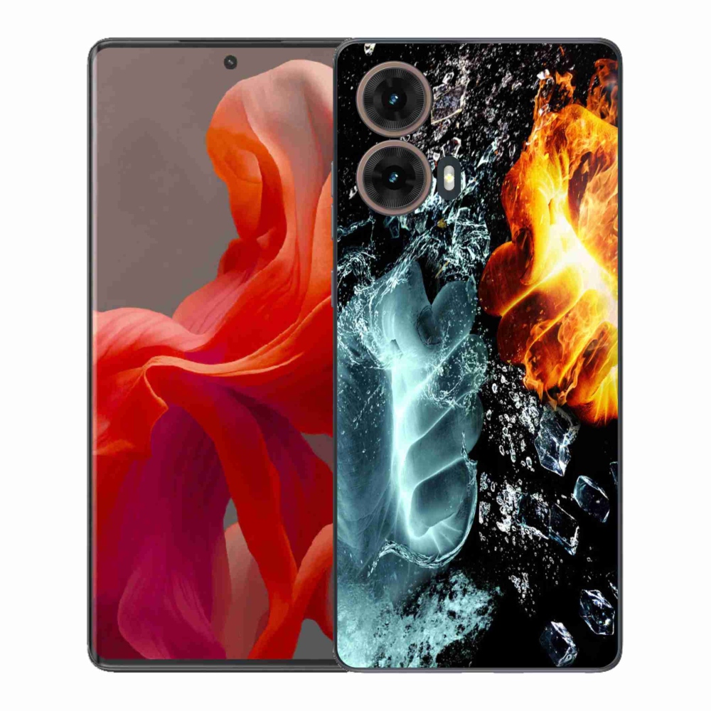 Gélový kryt mmCase na Motorola Moto G85 5G - voda a oheň