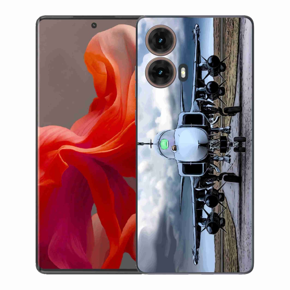 Gélový kryt mmCase na Motorola Moto G85 5G - vojenské lietadlo