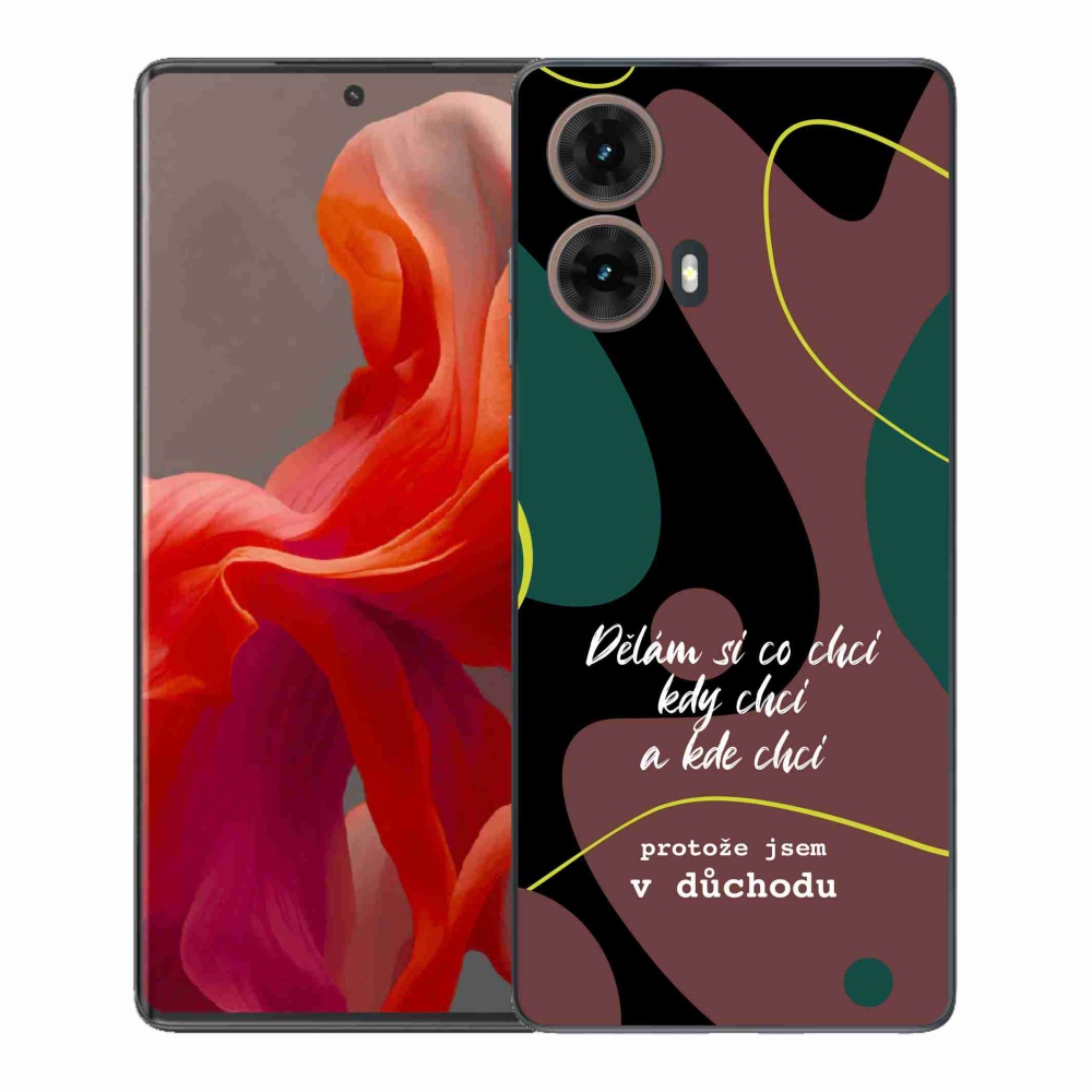 Gélový kryt mmCase na Motorola Moto G85 5G - vtipný text 10 čierne pozadie