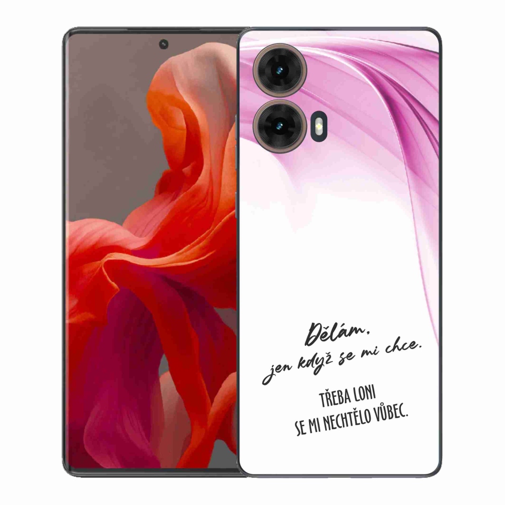 Gélový kryt mmCase na Motorola Moto G85 5G - vtipný text 12 biele pozadie
