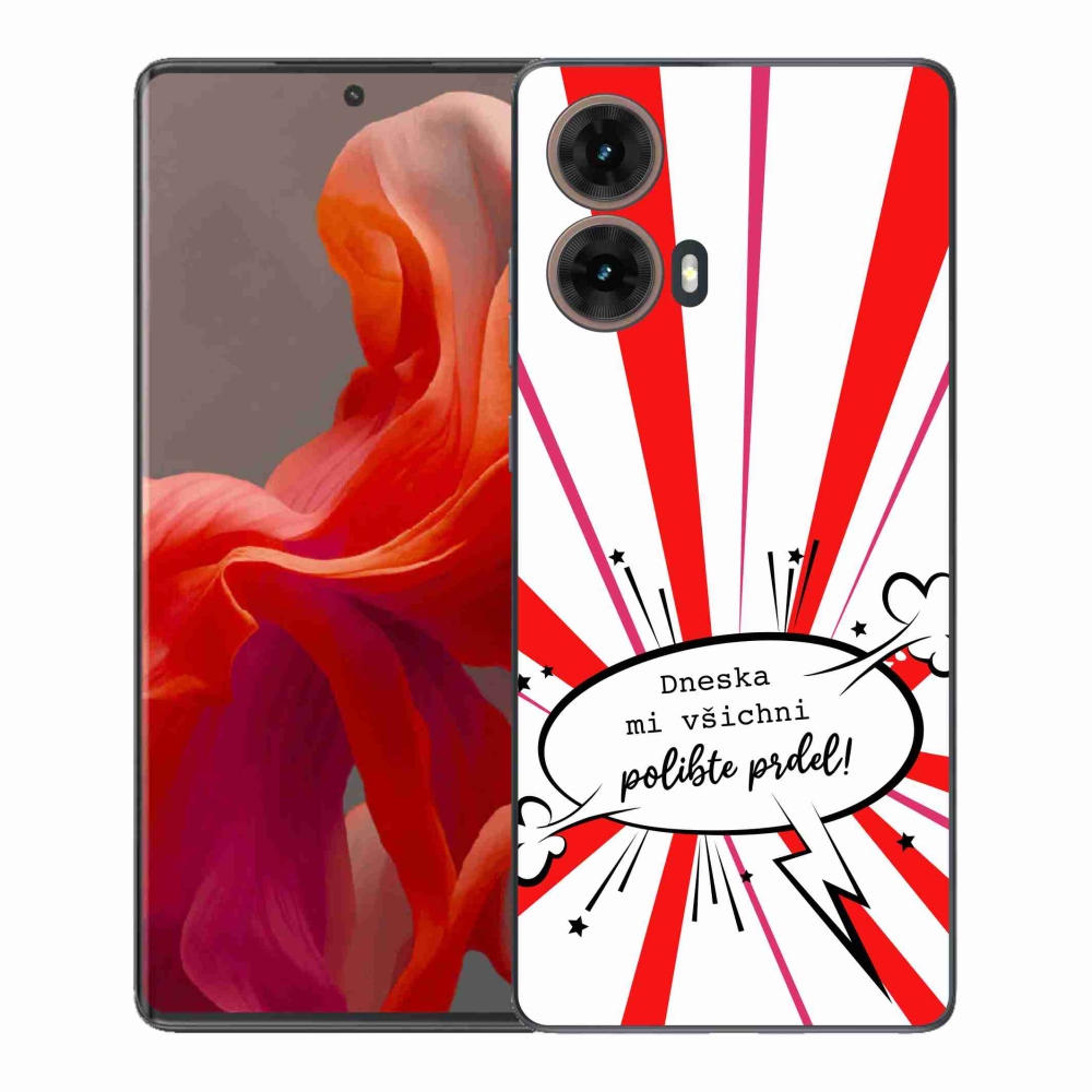 Gélový kryt mmCase na Motorola Moto G85 5G - vtipný text 15 biele pozadie