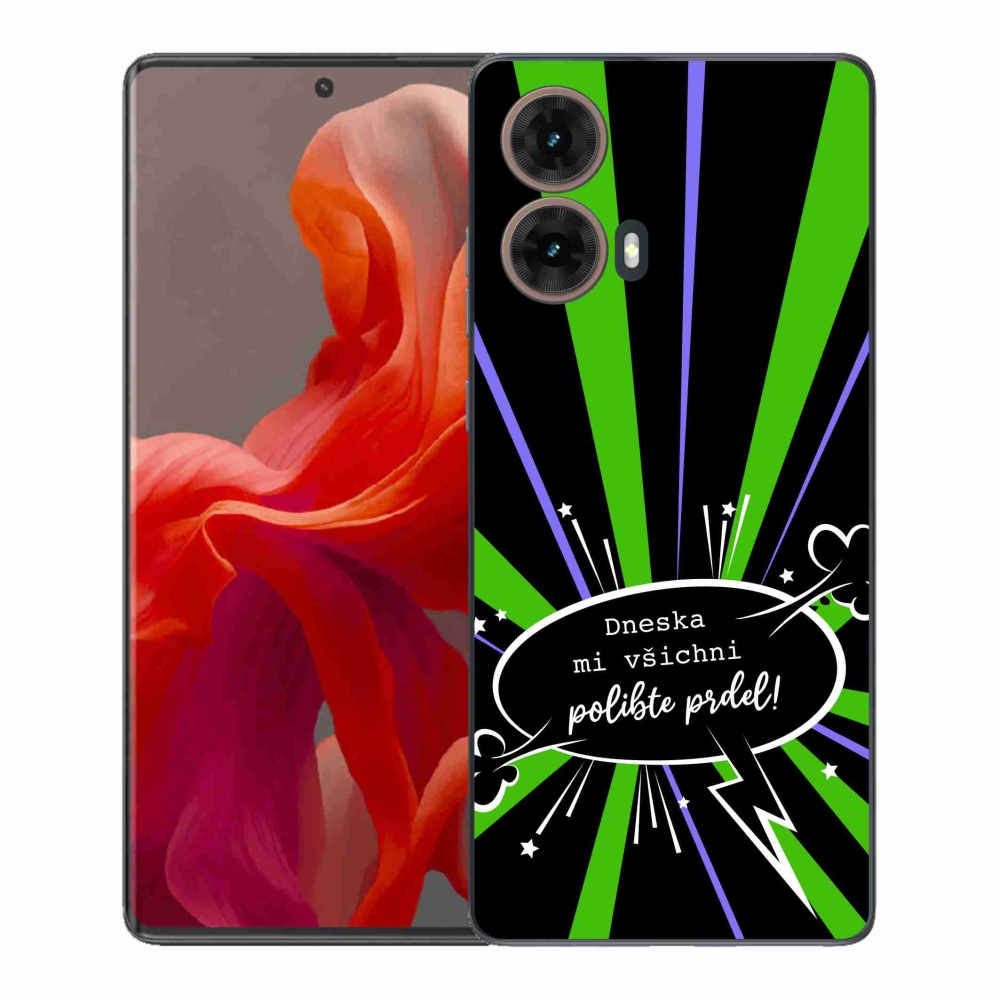 Gélový kryt mmCase na Motorola Moto G85 5G - vtipný text 15 čierne pozadie