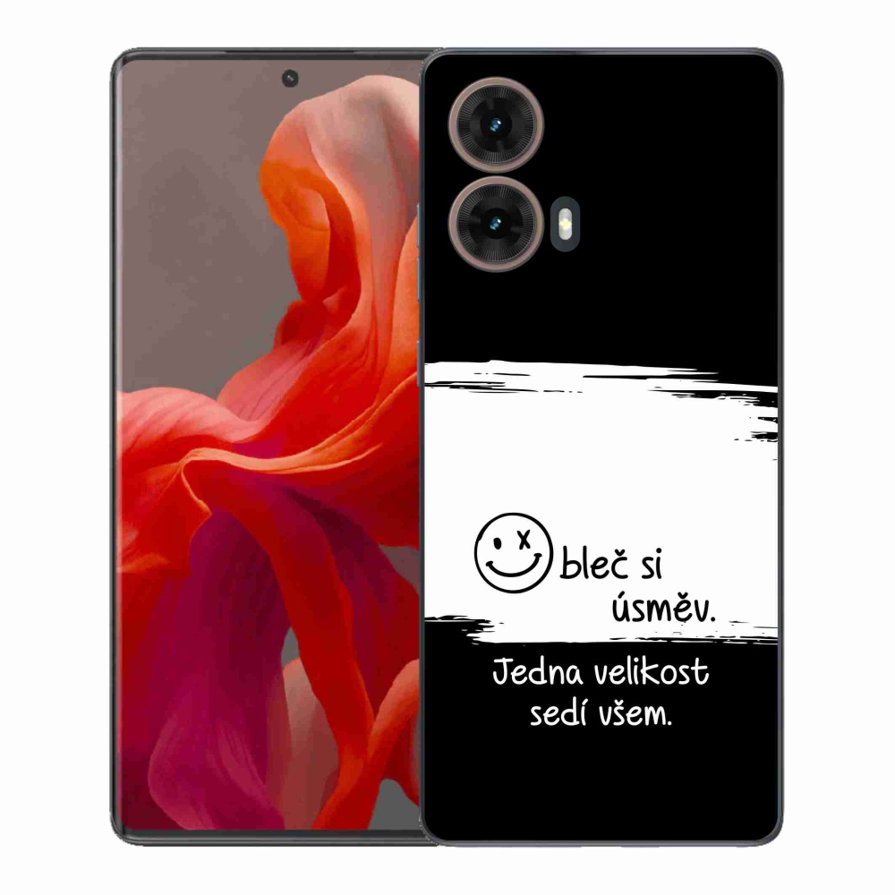 Gélový kryt mmCase na Motorola Moto G85 5G - vtipný text 8 bieločierne pozadie