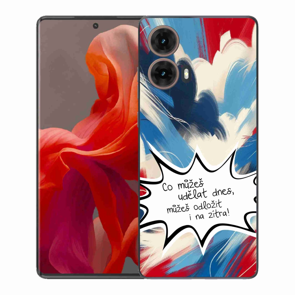 Gélový kryt mmCase na Motorola Moto G85 5G - vtipný text 9 biele pozadie