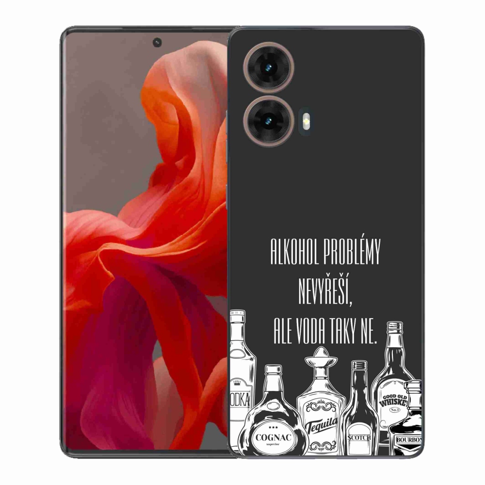 Gélový kryt mmCase na Motorola Moto G85 5G - vtipný text čierne pozadie