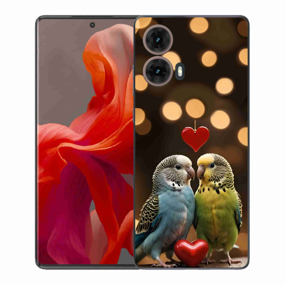 Gélový kryt mmCase na Motorola Moto G85 5G - zamilovaní papagáje