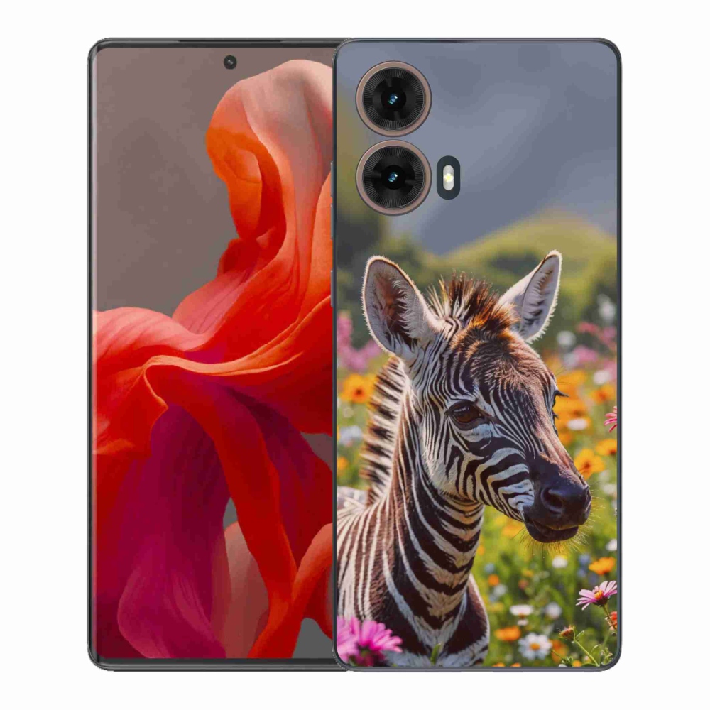 Gélový kryt mmCase na Motorola Moto G85 5G - zebra na lúke