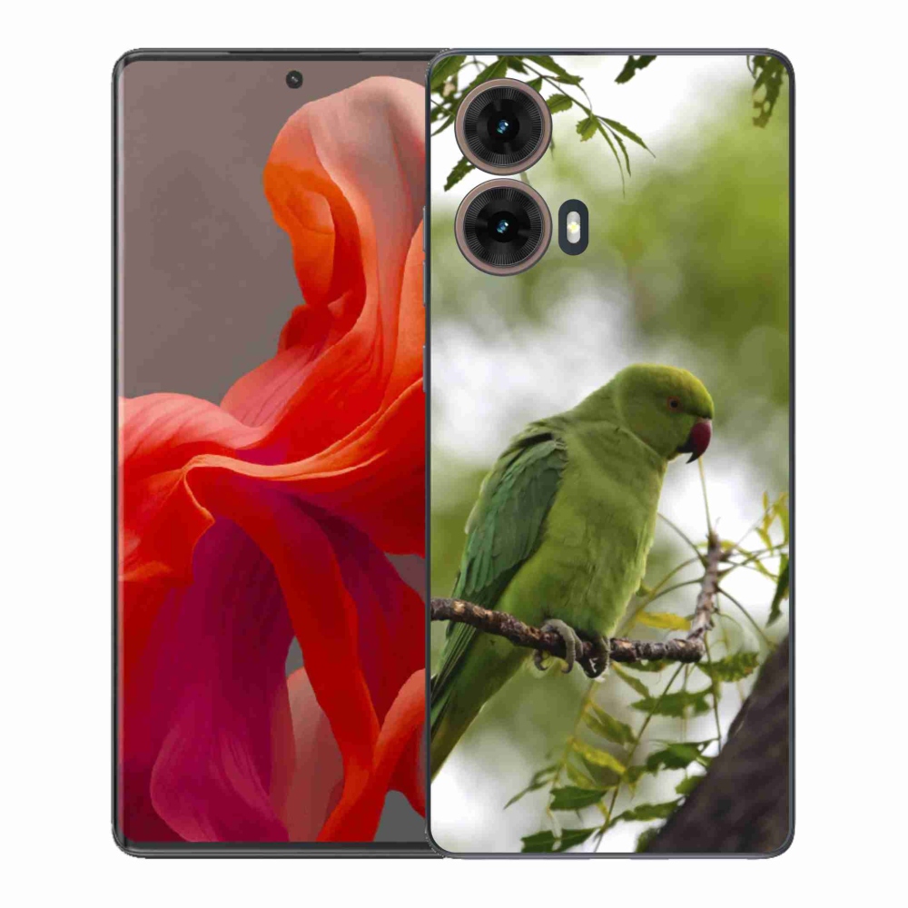 Gélový kryt mmCase na Motorola Moto G85 5G - zelený papagáj