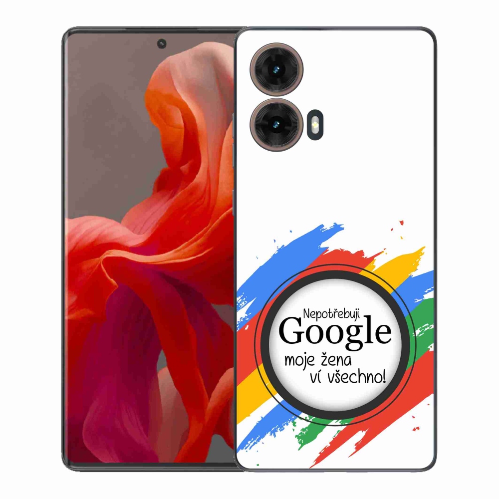 Gélový kryt mmCase na Motorola Moto G85 5G - žena vie všetko biele pozadie