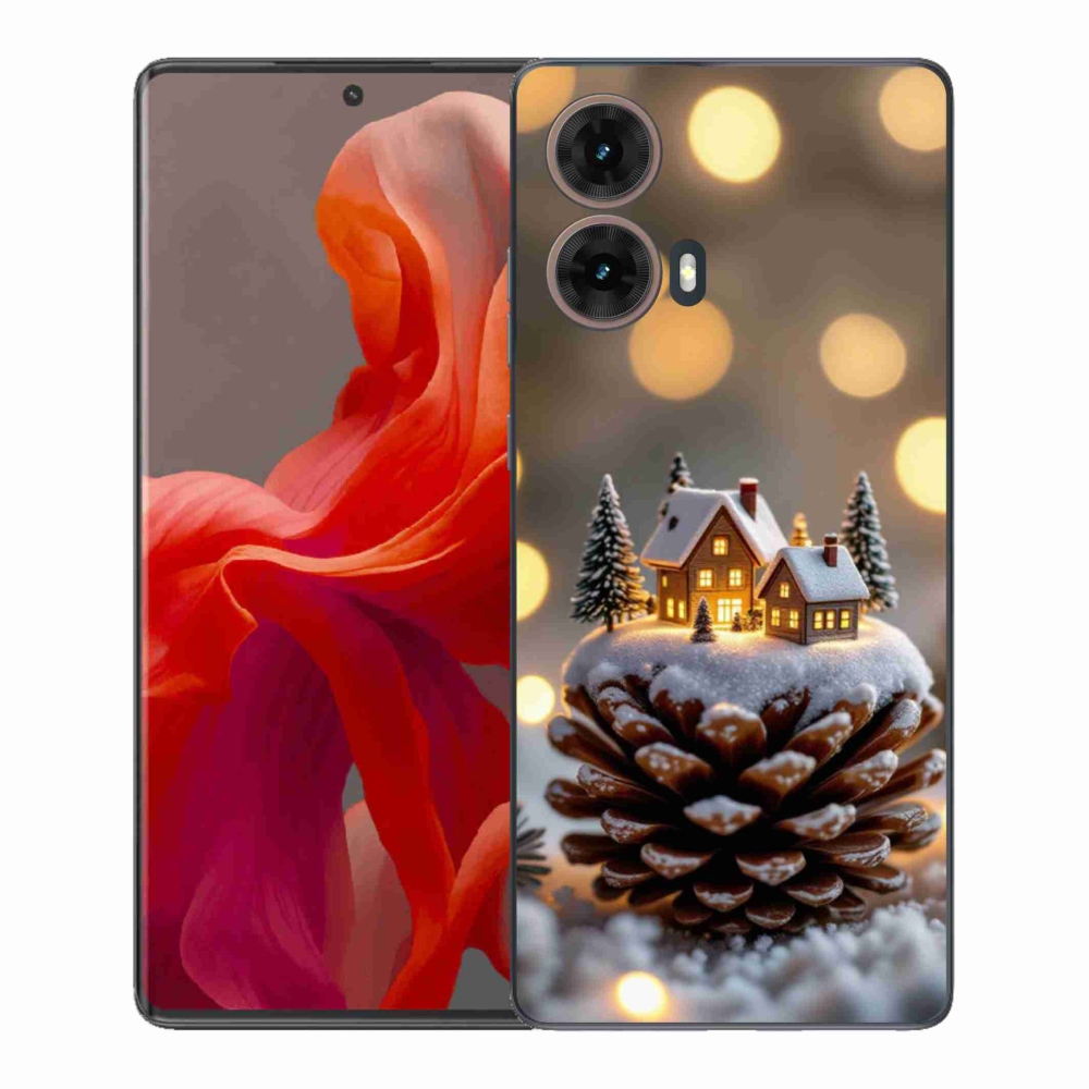 Gélový kryt mmCase na Motorola Moto G85 5G - zimná dedinka