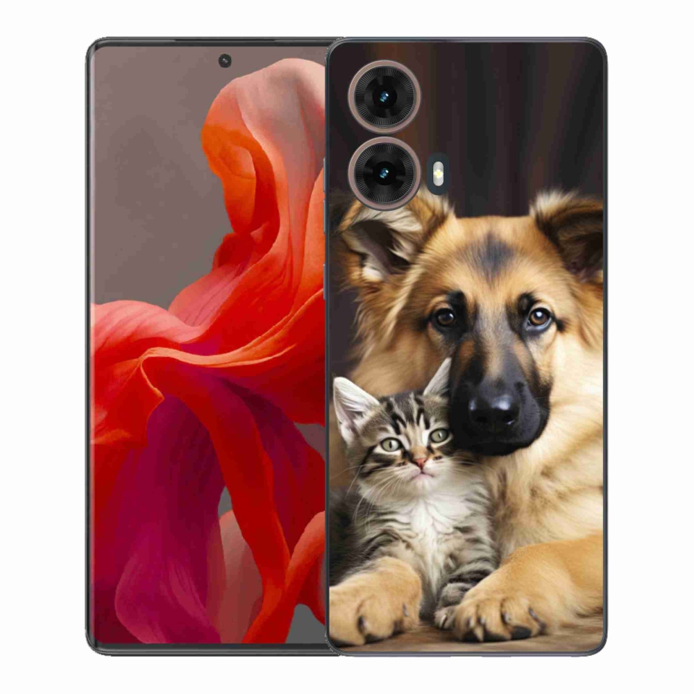 Gélový kryt mmCase na Motorola Moto G85 5G - zvieracie priateľstvo