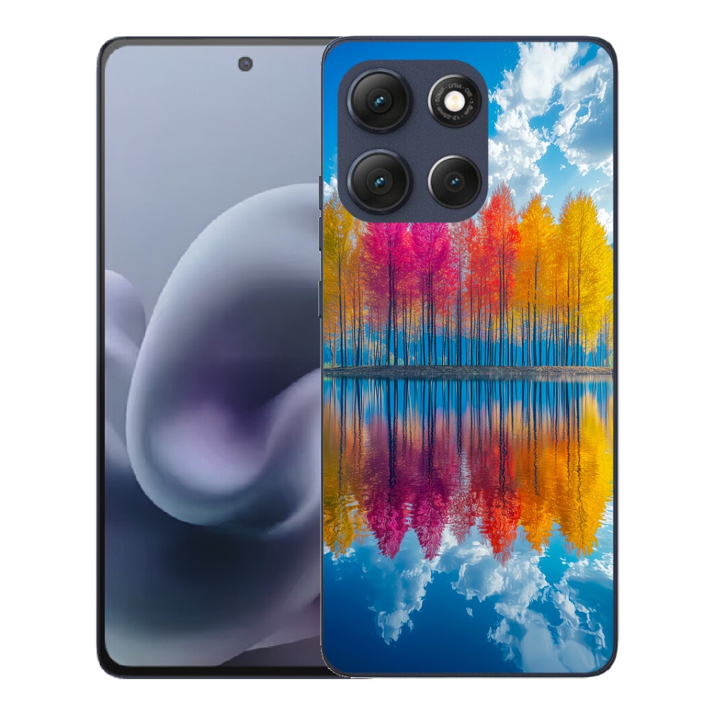 Gélový obal mmCase pre Motorola Moto G86 5G – farebné stromy