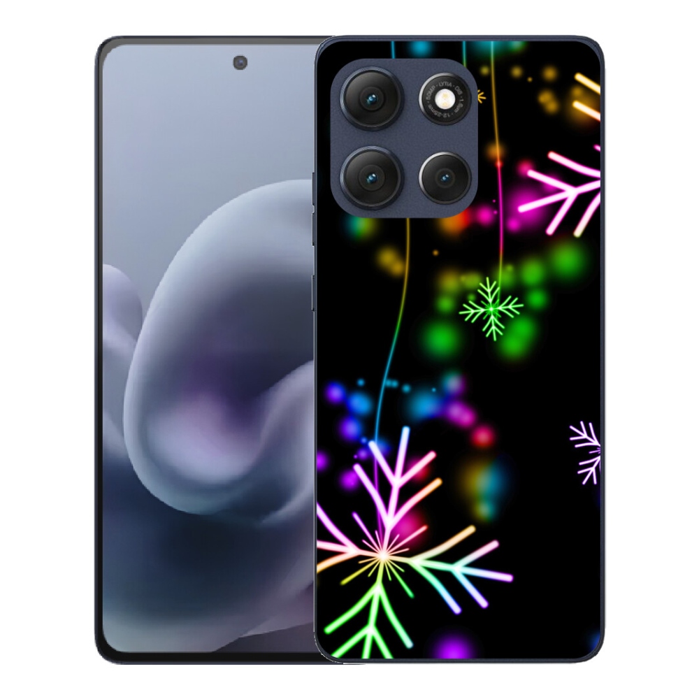 Gélový obal mmCase pre Motorola Moto G86 5G – farebné vločky