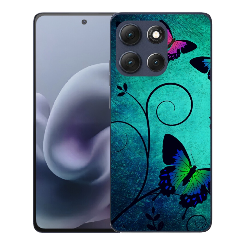Gélový obal mmCase na Motorola Moto G86 5G – farebné motýle