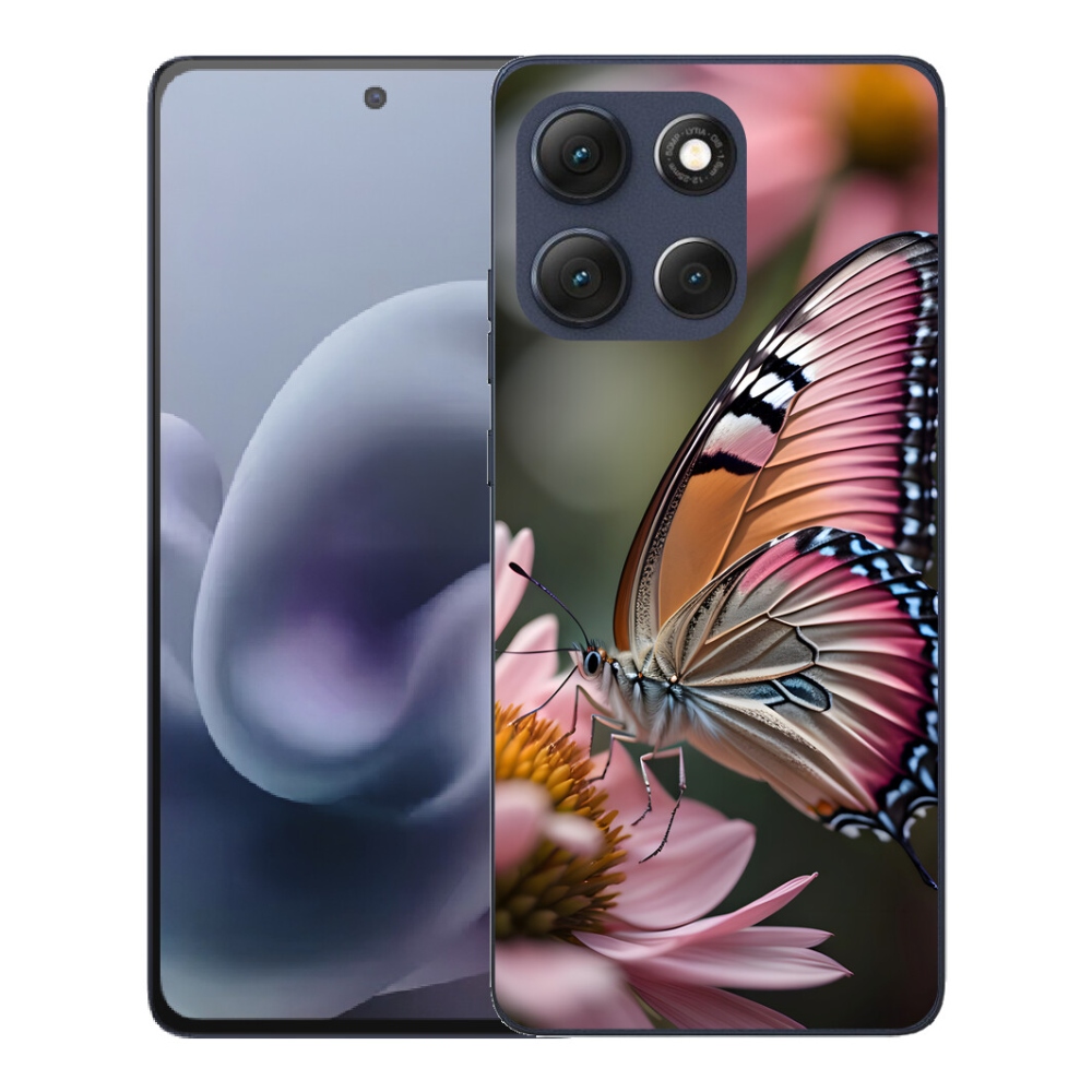 Gélový obal mmCase pre Motorola Moto G86 5G – farebný motýľ