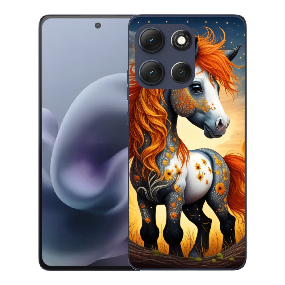 Gélový obal mmCase pre Motorola Moto G86 5G – farebný poník
