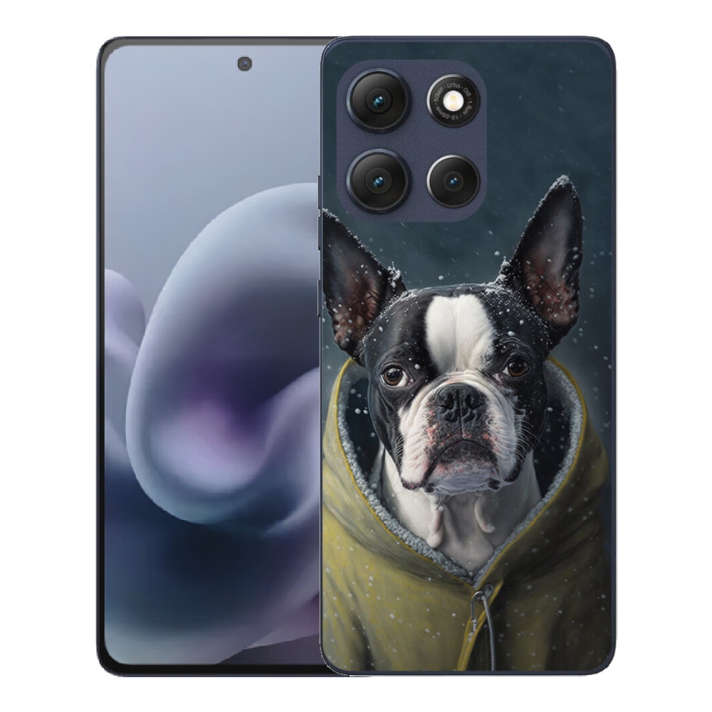 Gélový obal mmCase pre Motorola Moto G86 5G – buldoček