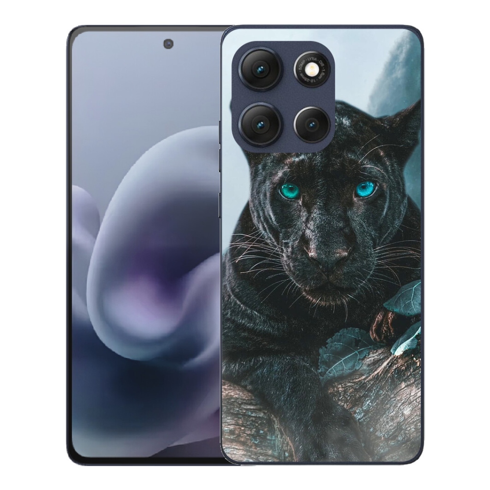 Gélový obal mmCase pre Motorola Moto G86 5G – čierny panter