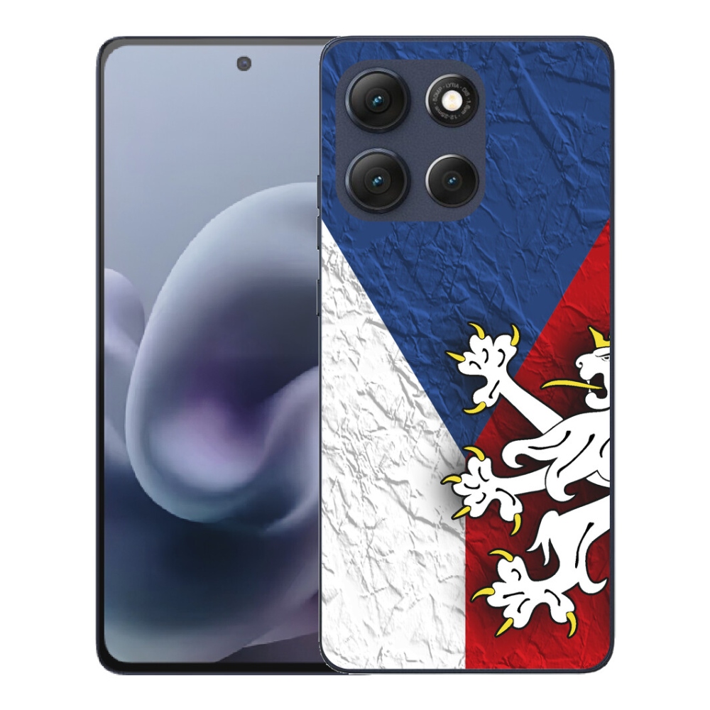 Gélový obal mmCase pre Motorola Moto G86 5G – česká vlajka 1