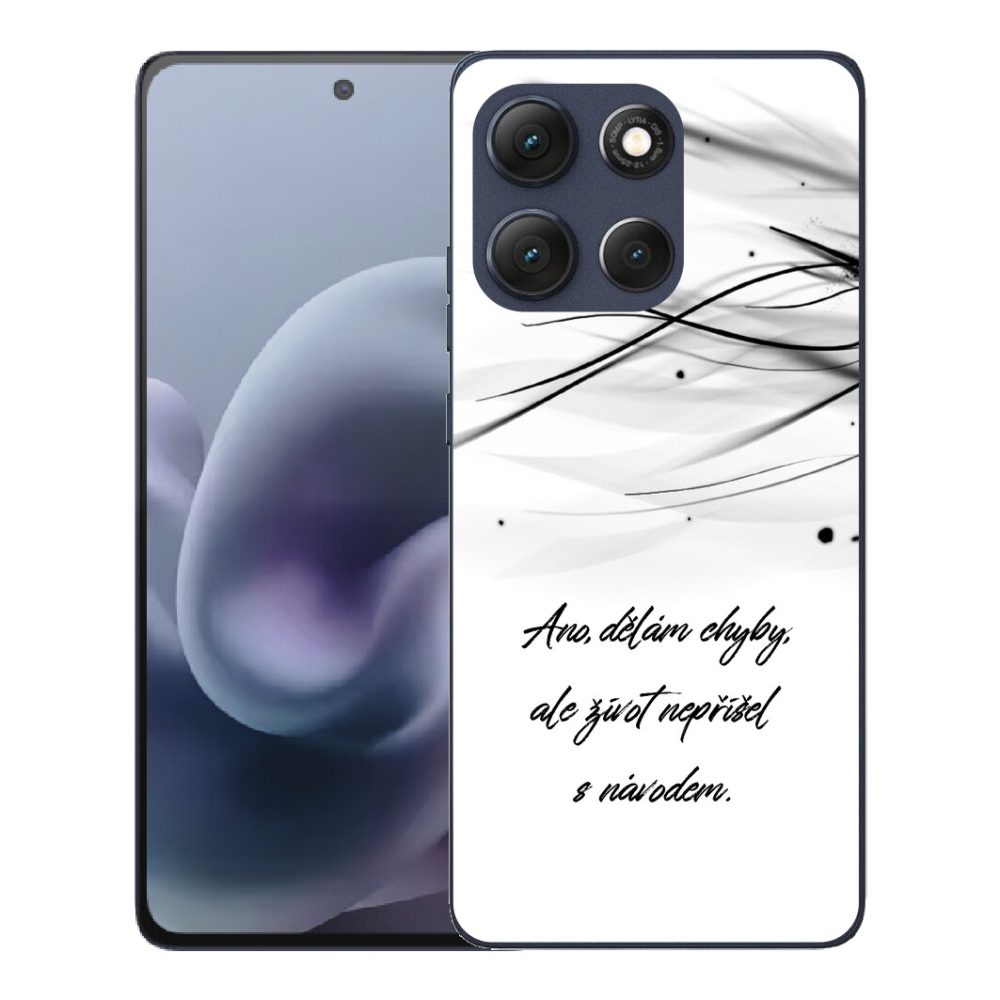 Gélový obal mmCase pre Motorola Moto G86 5G – citát na bielom pozadí