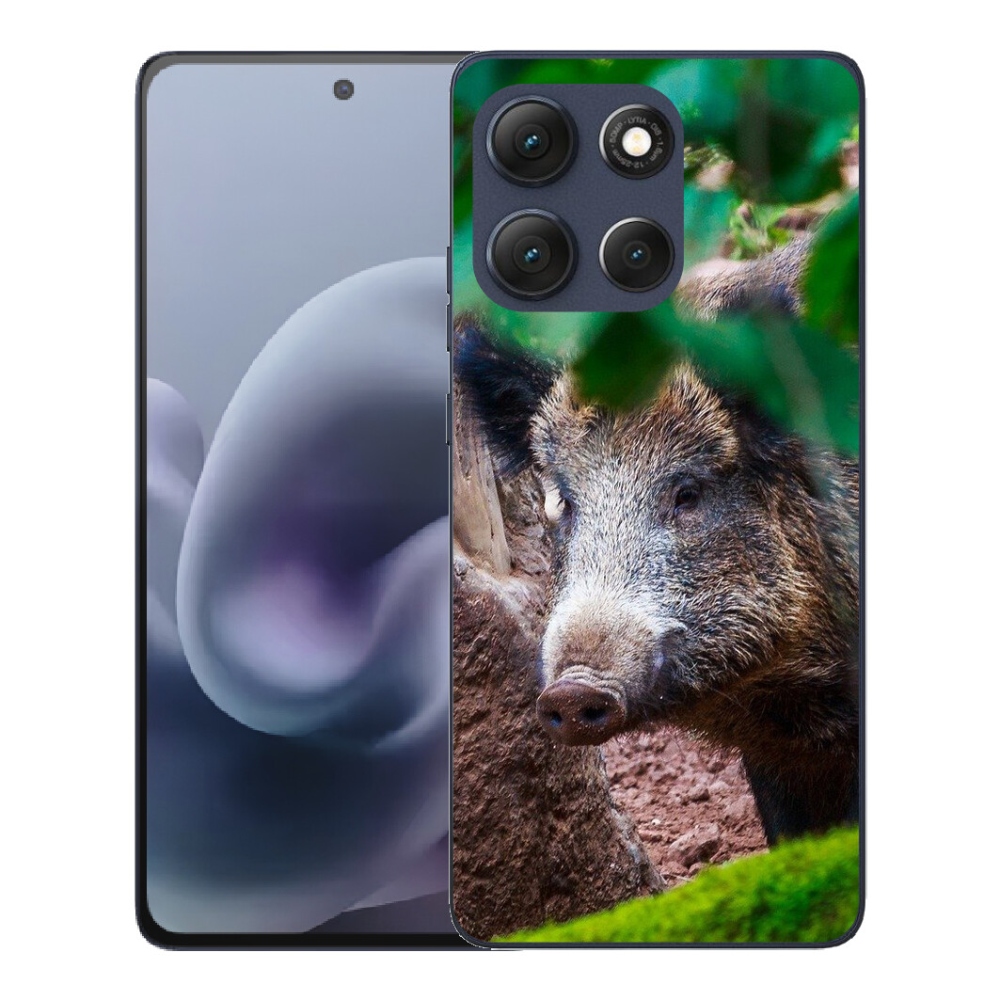 Gélový obal mmCase pre Motorola Moto G86 5G – divoké prasa