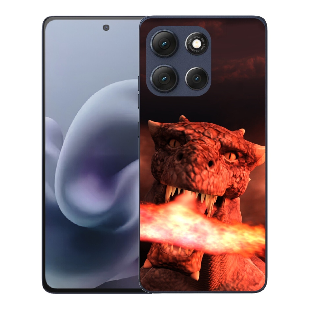 Gélový obal mmCase pre Motorola Moto G86 5G – drak