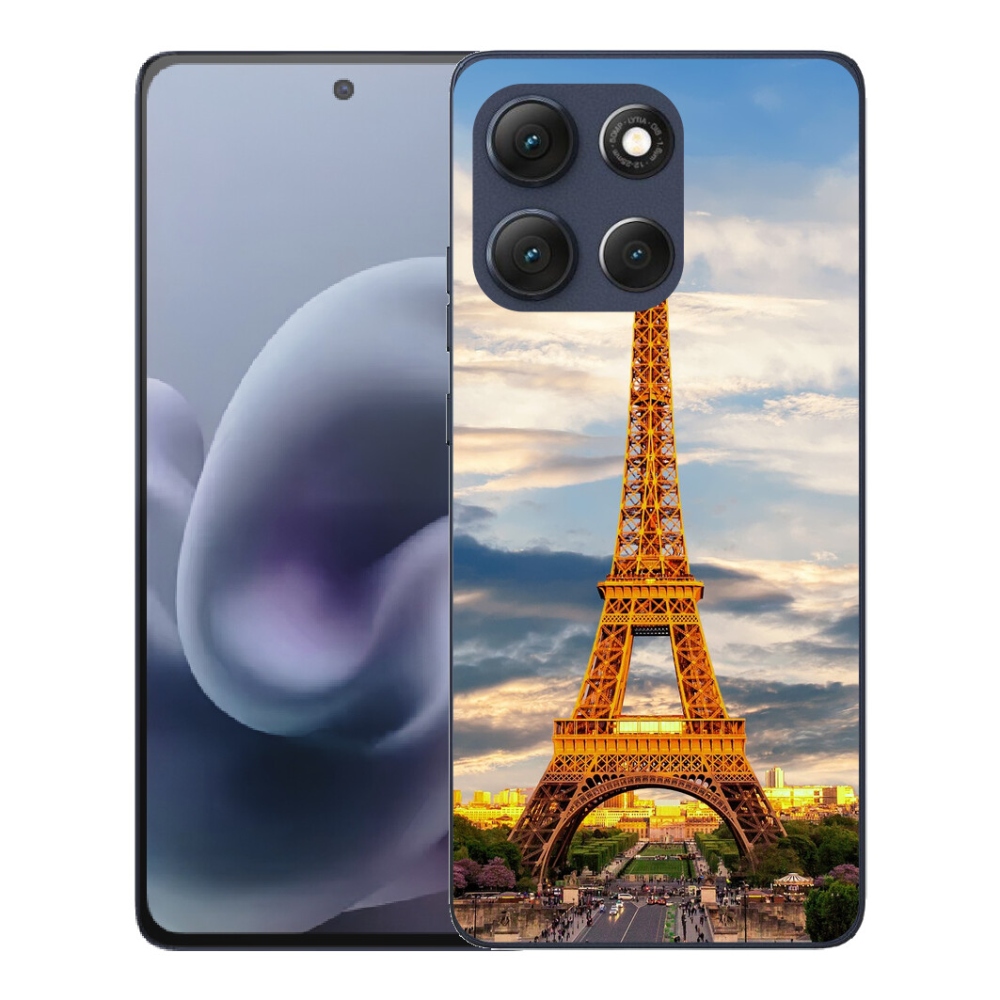 Gélový obal mmCase pre Motorola Moto G86 5G – Eiffelova veža 3