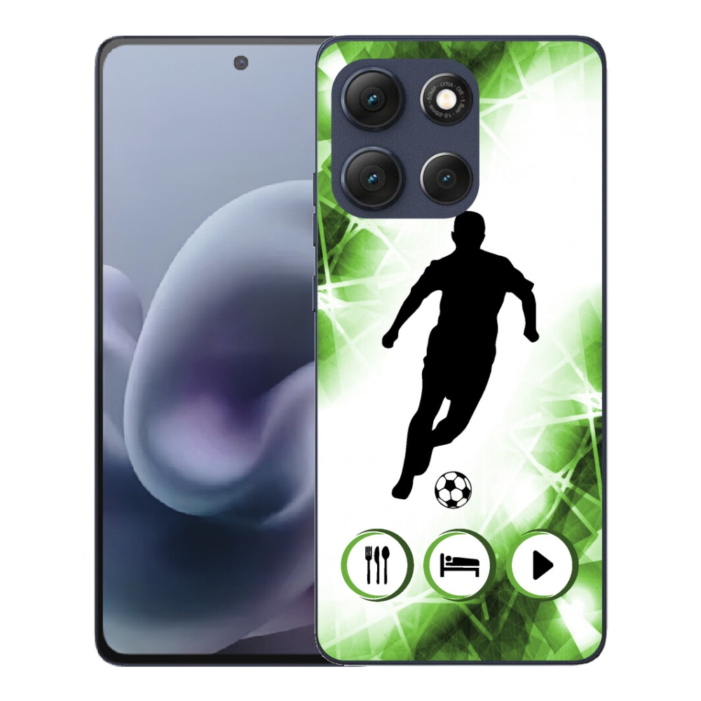 Gélový obal mmCase pre Motorola Moto G86 5G – futbalista