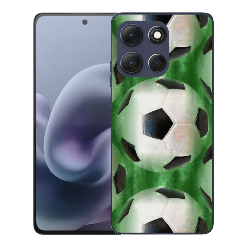 Gélový obal mmCase pre Motorola Moto G86 5G – futbalová lopta