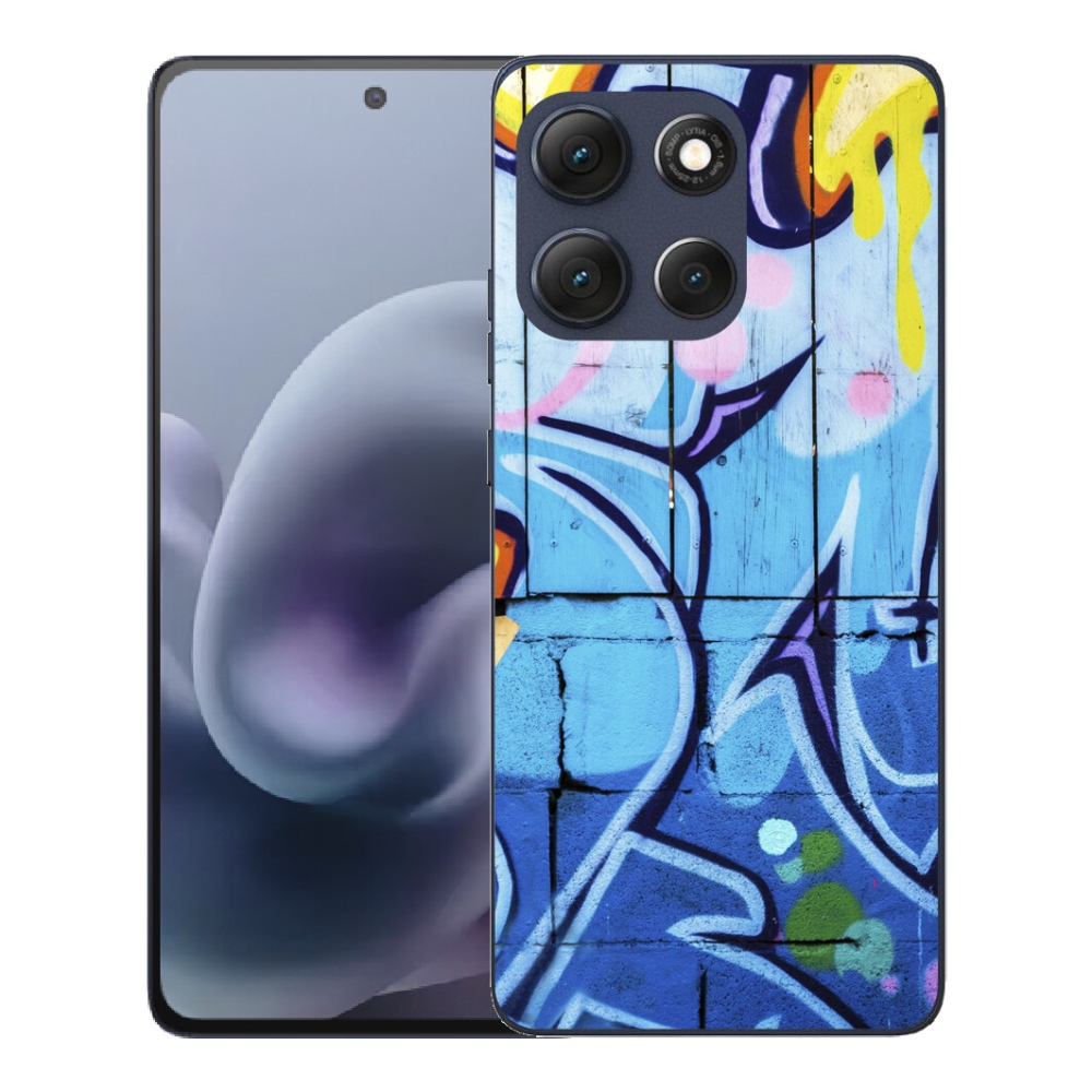 Gélový obal mmCase pre Motorola Moto G86 5G – graffiti