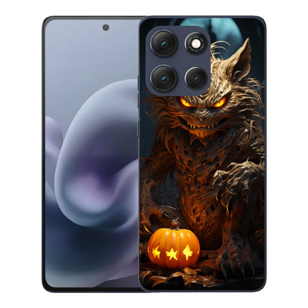 Gélový obal mmCase pre Motorola Moto G86 5G – halloweenská príšera